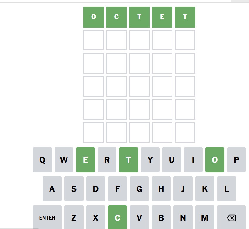 NYT Wordle Solved 5 Nov
