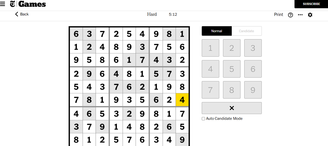 nyt sudoku hard solved 20 nov