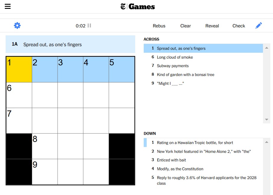 NYT Mini Crossword Answers Today and Clues for Friday, December 13, 2024 (13/12/2024)