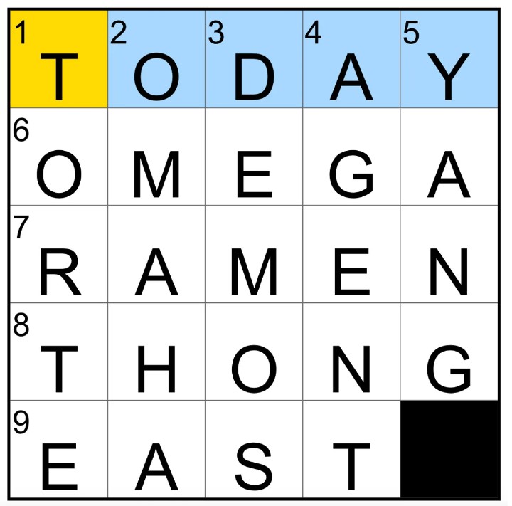 NYT Mini Crossword Solved 3 Dec