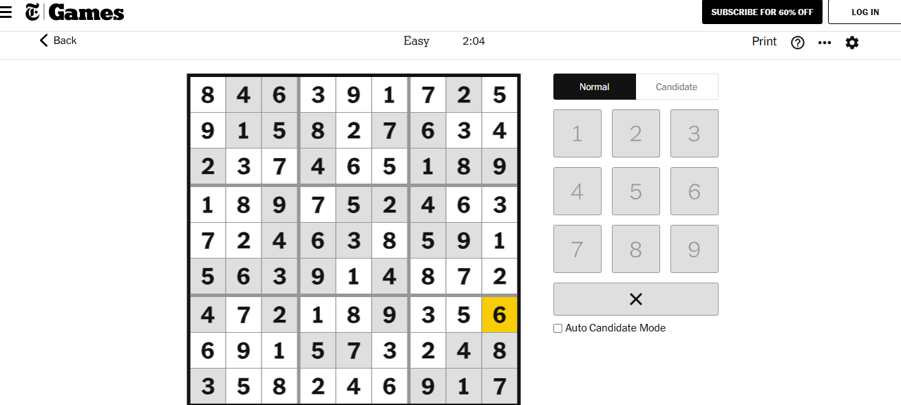 nyt sudoku solved easy dec 17