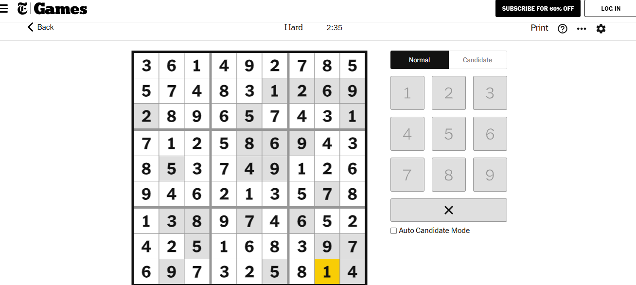 nyt sudoku solved hard dec 20