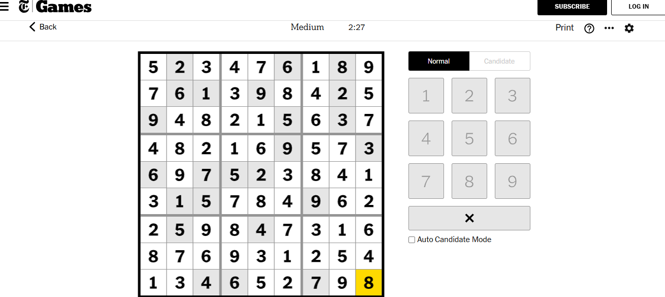 nyt sudoku solved medium 3 dec