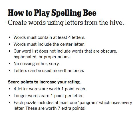 How to Play NYT Spelling Bee