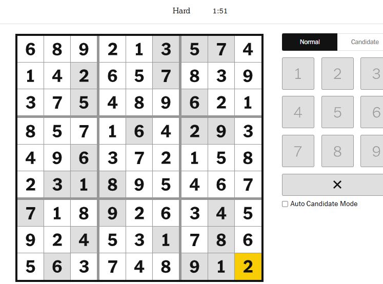 nyt sudoku hard solved jan 24