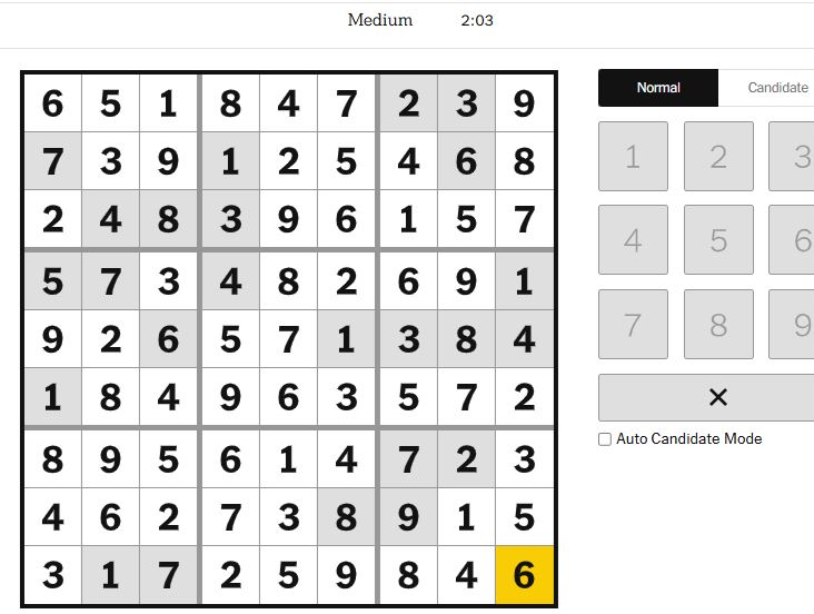 nyt sudoku medium solved jan 21