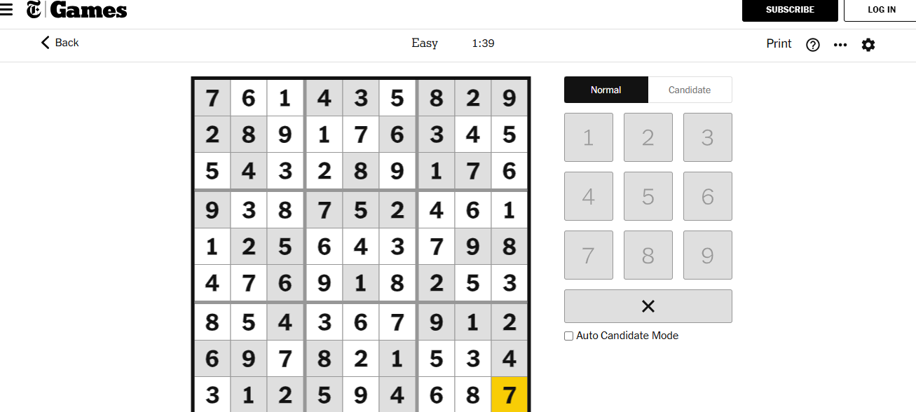 nyt sudoku solved easy jan 10