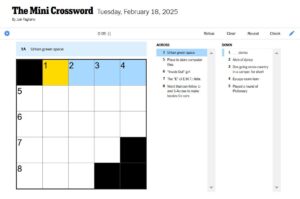 NYT Mini Crossword Hints And Answers February 18, 2025